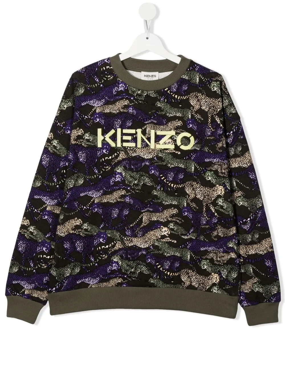 

Kenzo Kids sudadera con animal print - Verde