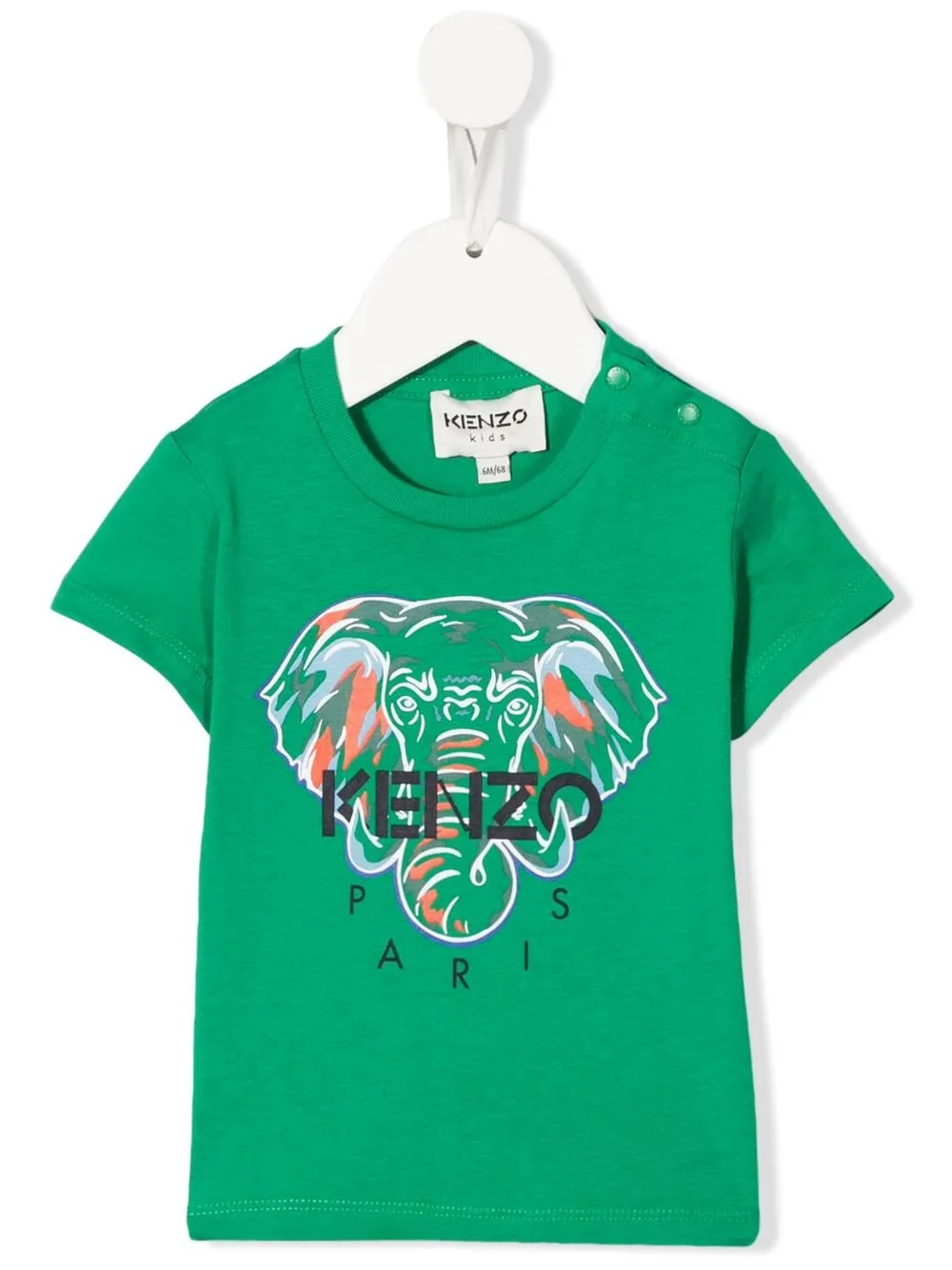 

Kenzo Kids playera con motivo Elefante - Verde