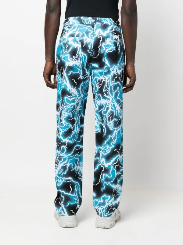 Farfetch Abbigliamento Pantaloni e jeans Pantaloni Joggers Blu Joggers con stampa 