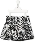Simonetta patterned mini skirt - Black