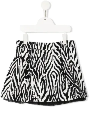 Mini-jupe Fille Simonetta Taille 6 - Blanc à Motif Floral Avec Ceinture Crème - Occasion En Très Bon état