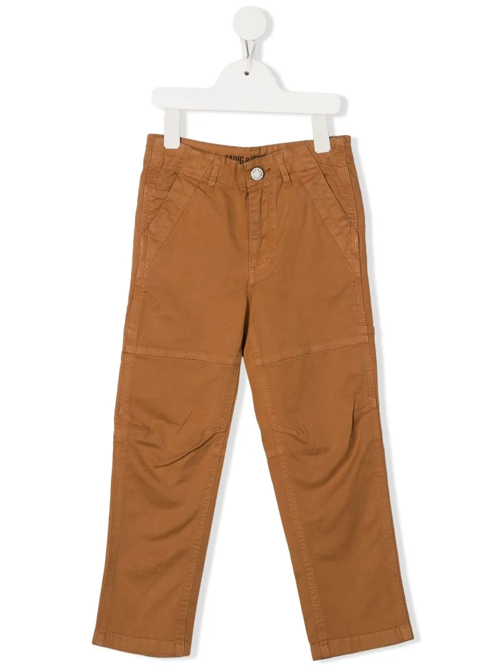 

Zadig & Voltaire Kids pantalones con parche del logo - Marrón