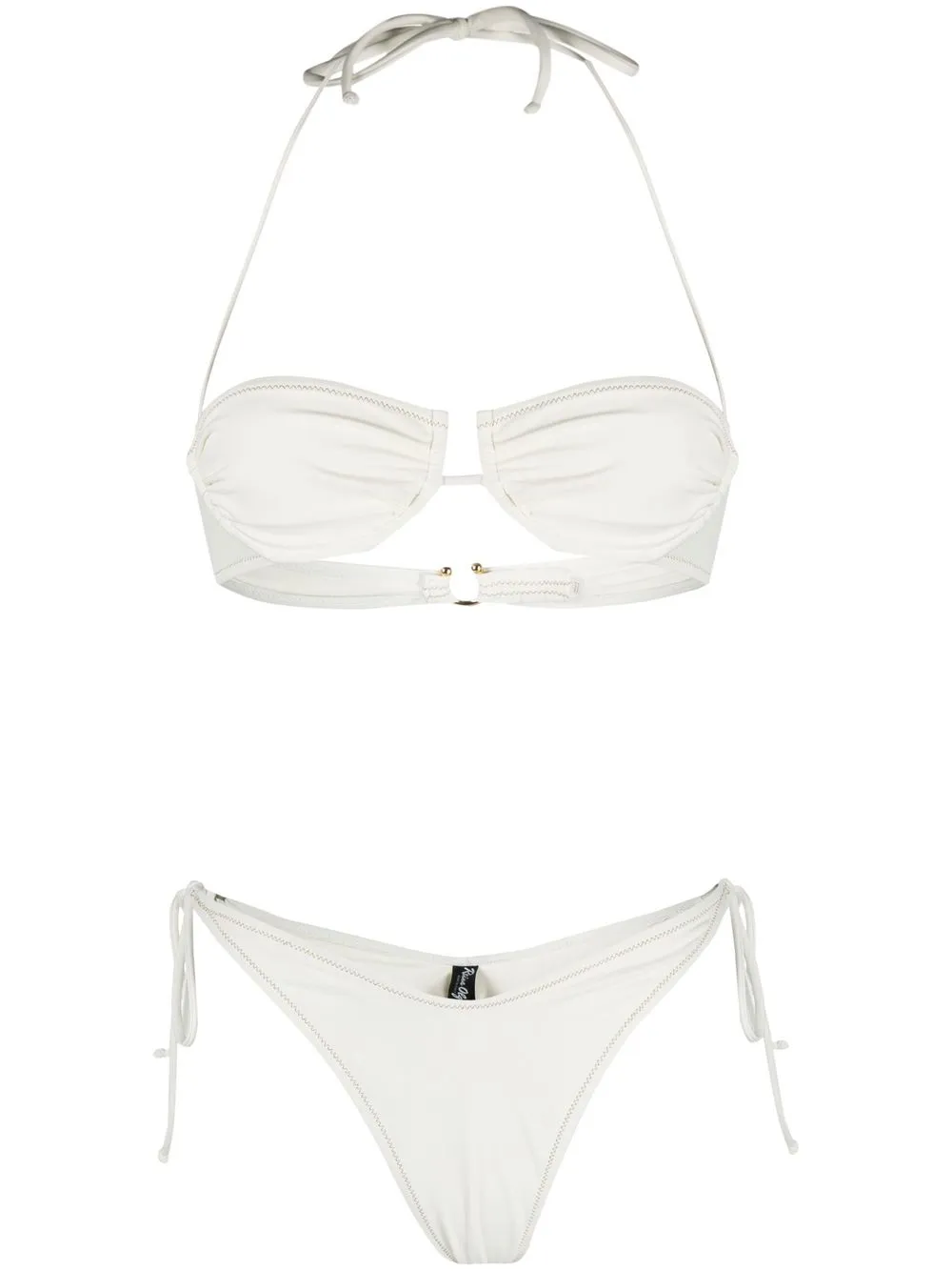 

Reina Olga bikini Penny con cuello halter - Blanco