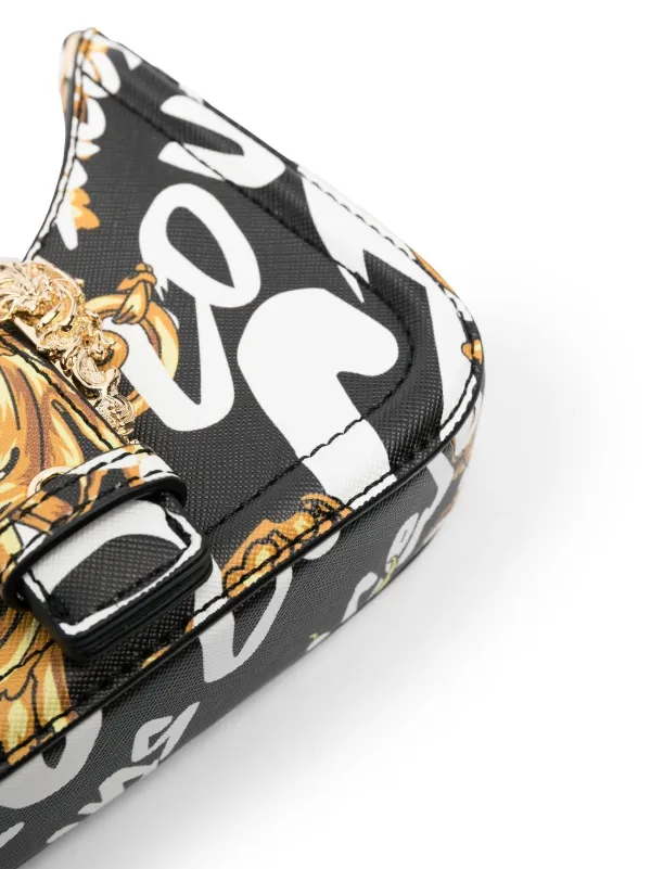 Versace Jeans Couture Logo Brush Couture-print Shoulder Bag - Farfetch