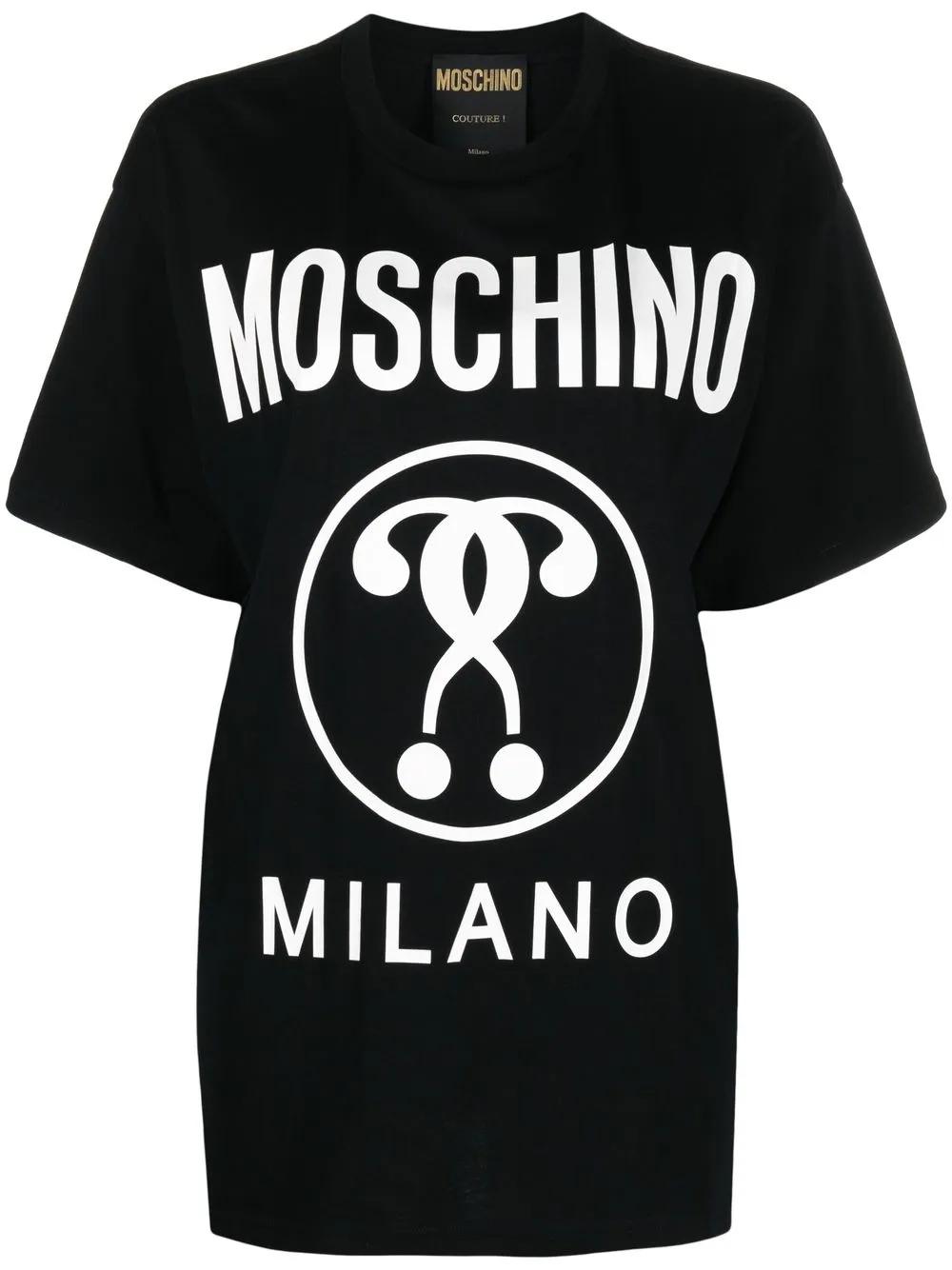 

Moschino Double Question Mark cotton T-shirt - Black