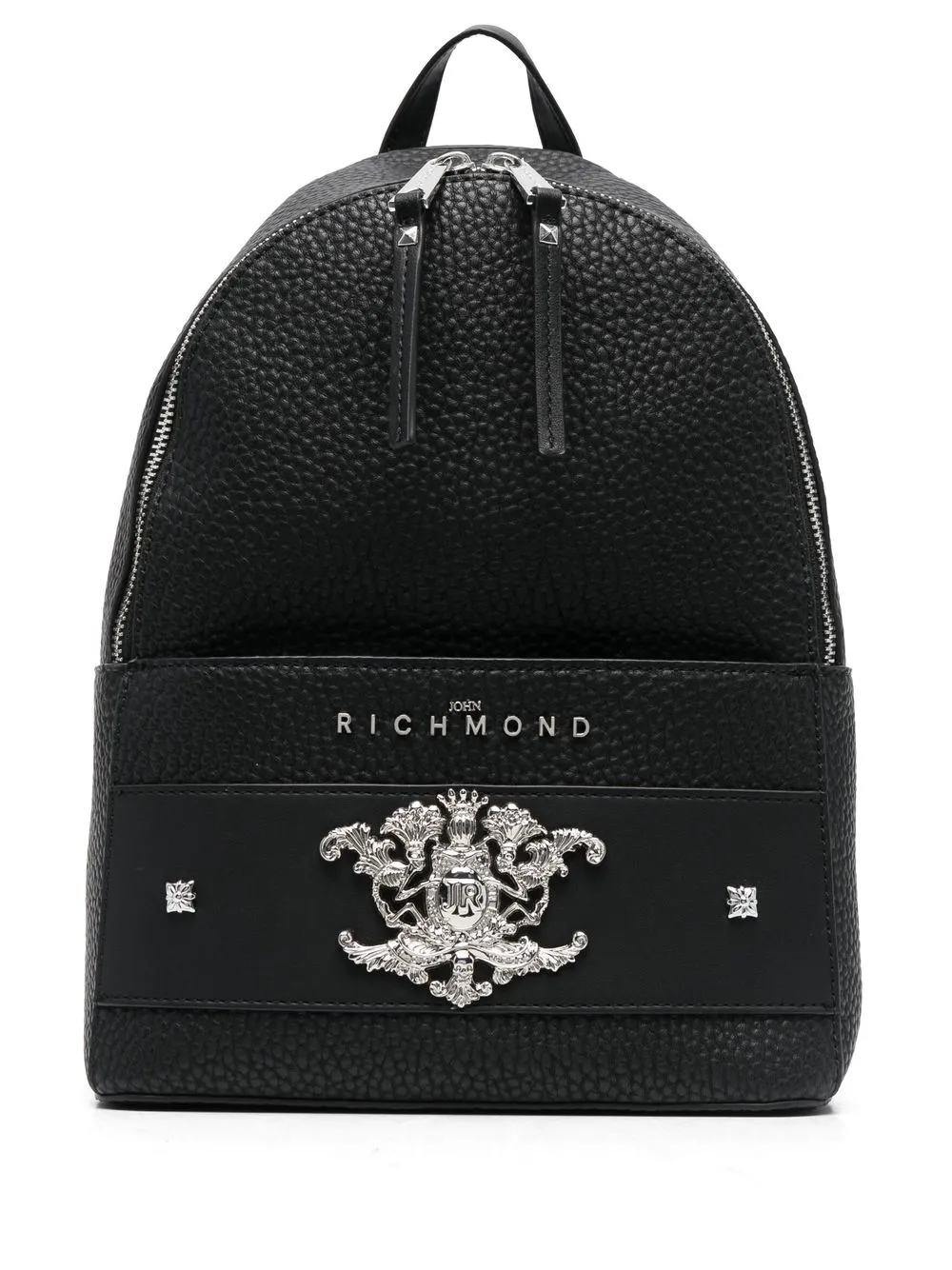 John Richmond Logo-plaque Backpack In 黑色