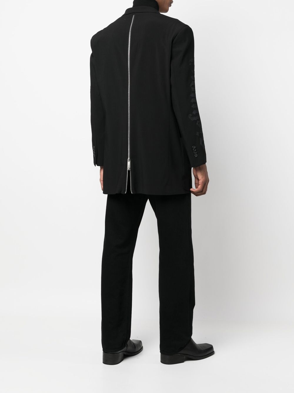 John Richmond Blazer met rits - Zwart