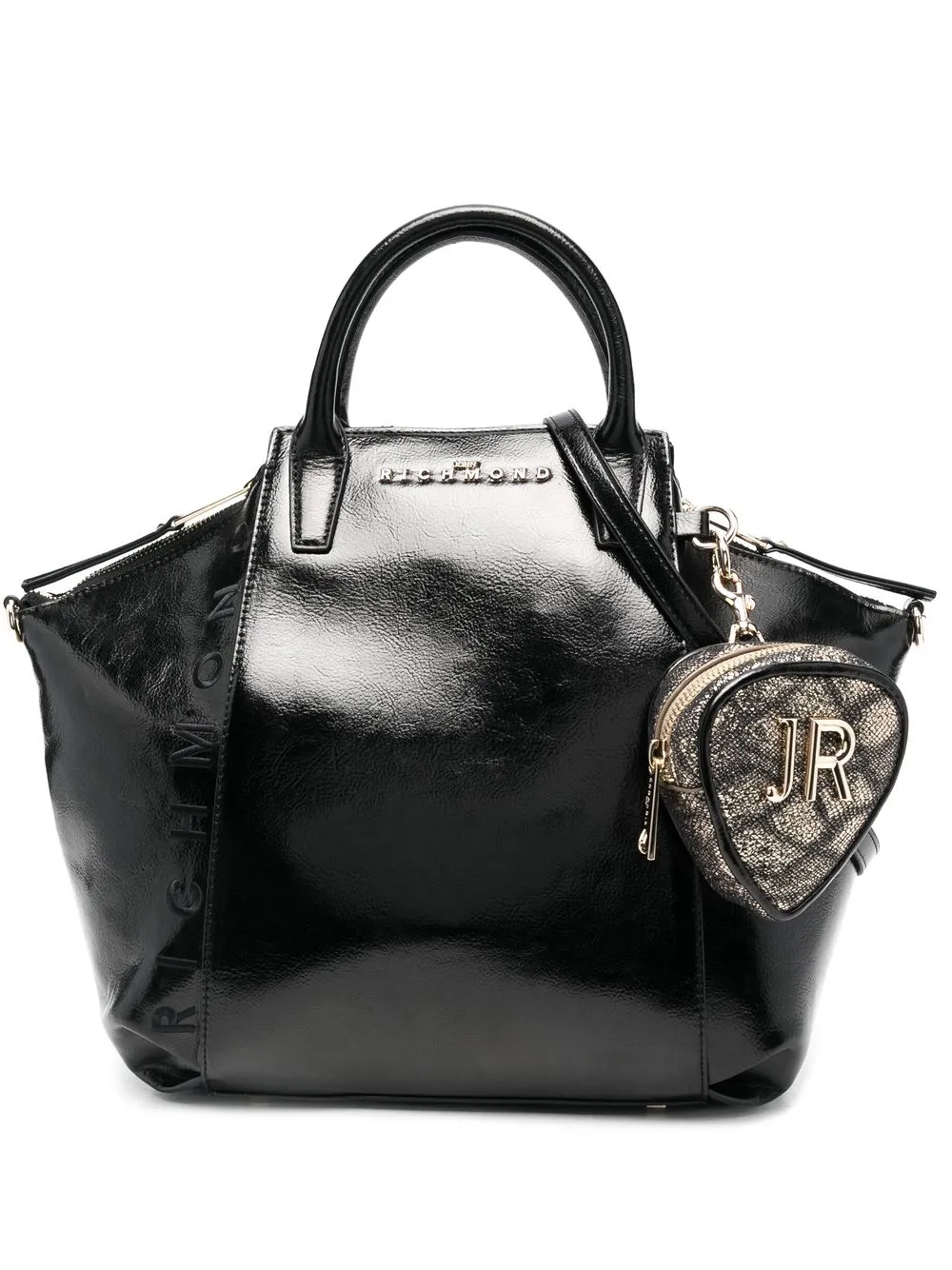 

John Richmond tote con letras del logo - Negro