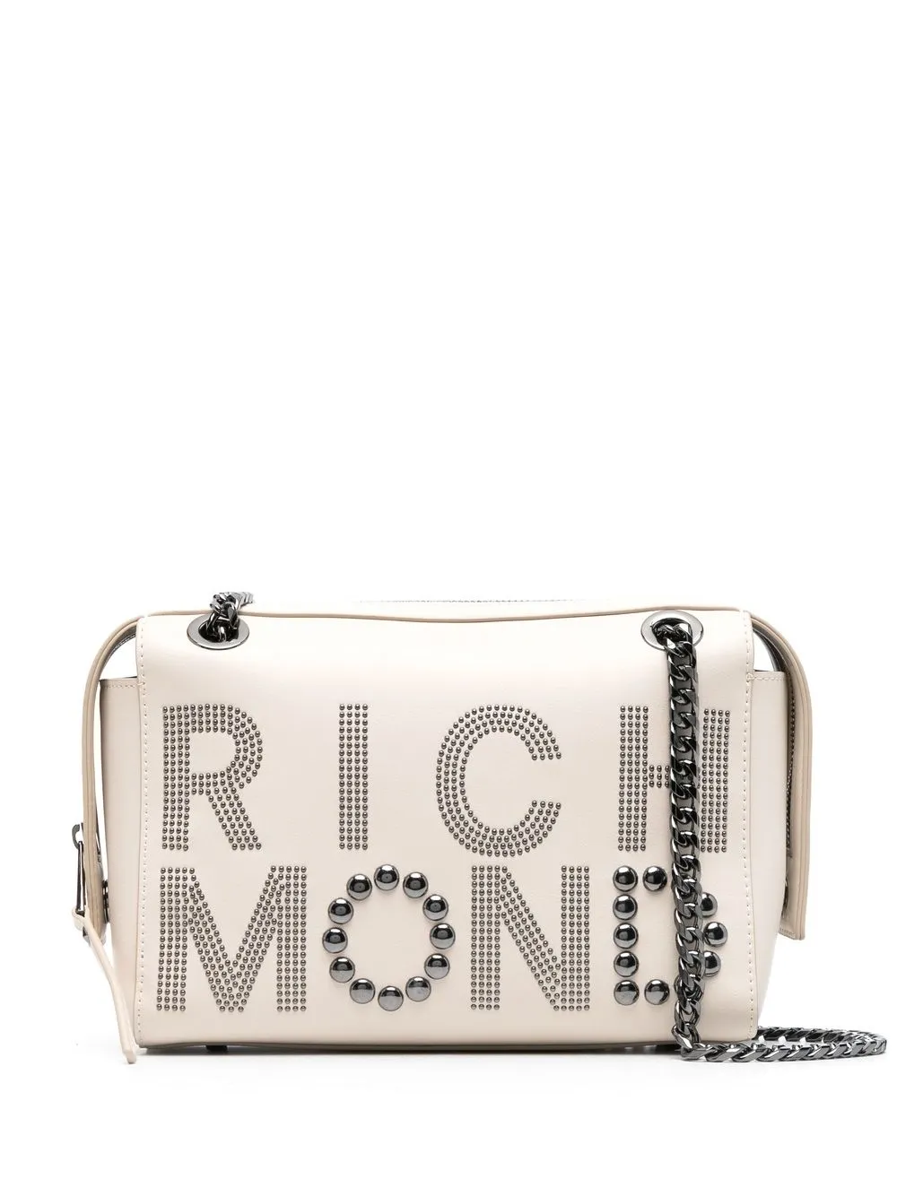 

John Richmond logo-embellished shoulder bag - Neutrals