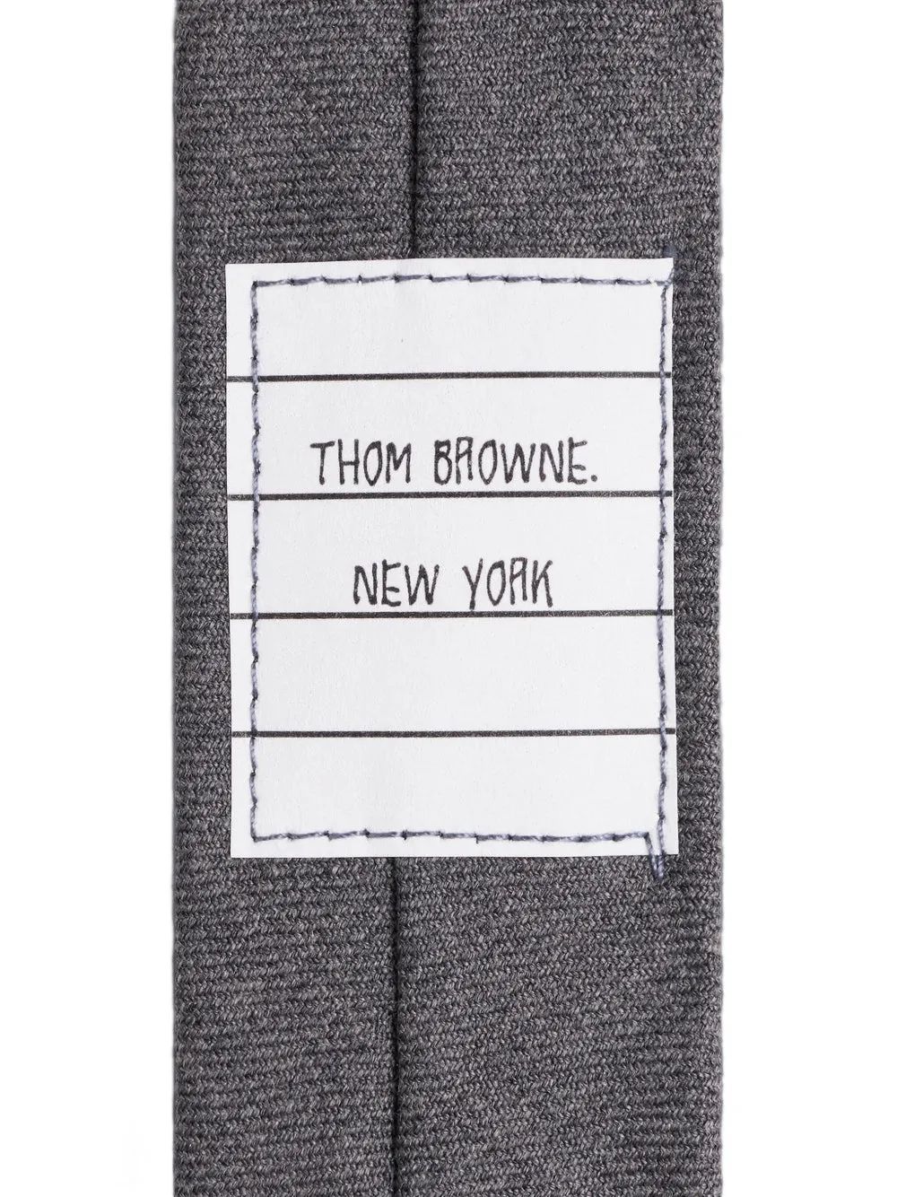 Thom Browne Kids Super 120s twill stropdas Grijs