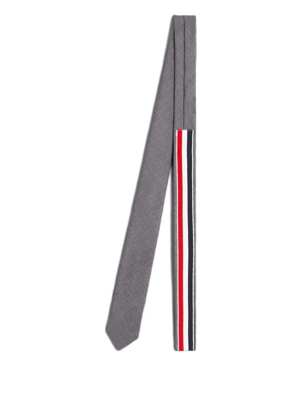 Thom Browne Kids Super 120s twill stropdas - Grijs
