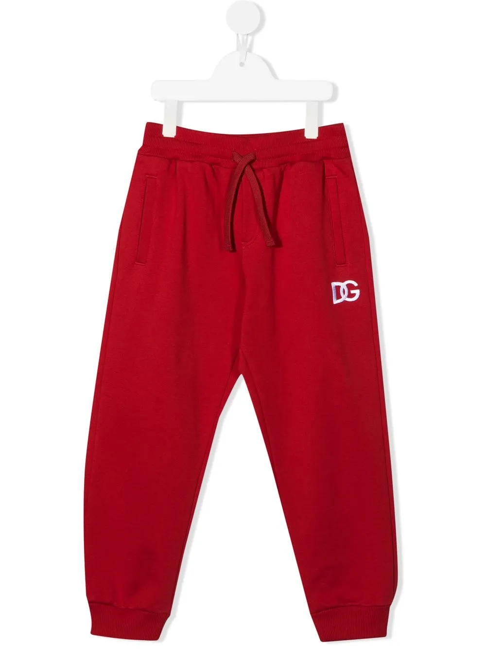 

Dolce & Gabbana Kids pants con logo estampado - Rojo