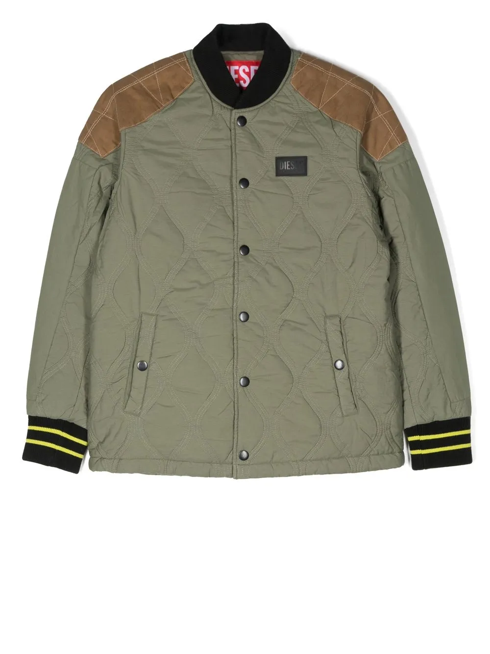 

Diesel Kids TEEN quilted bomber jacket - Green