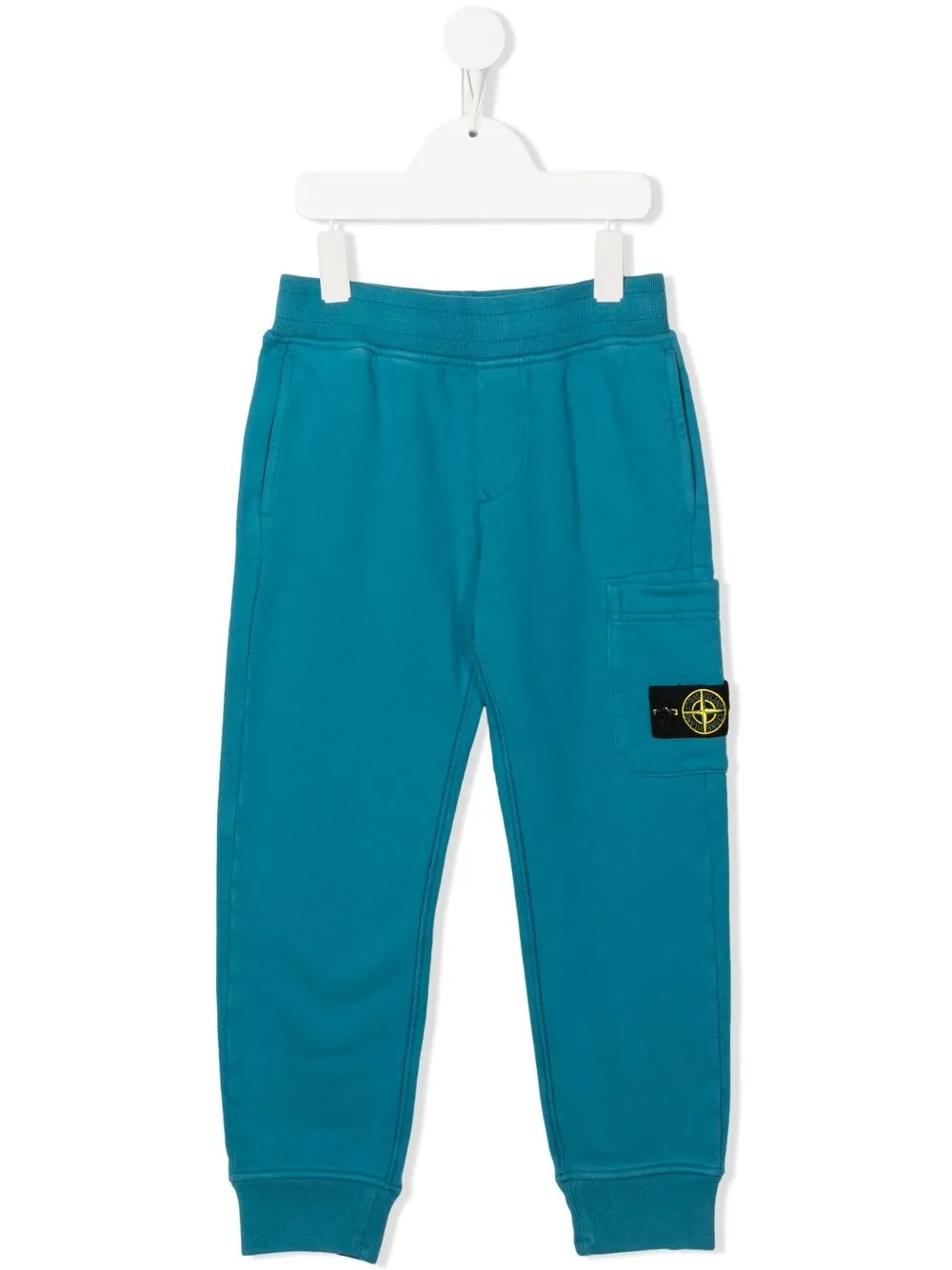 

Stone Island Junior logo-patch detail track pants - Blue