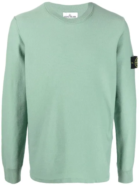 Stone Island suéter con parche de brújula