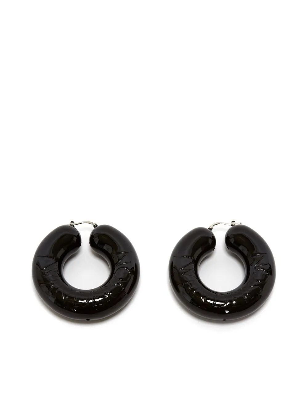 

JW Anderson Bumper hoop earrings - Black