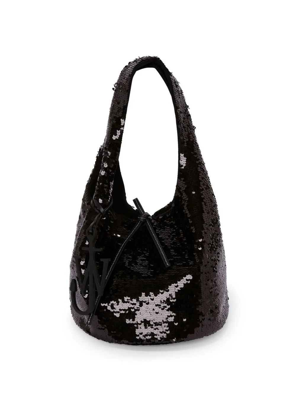 

JW Anderson mini Sequin shopper bag - Black