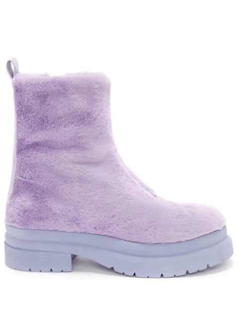 JW Anderson Ecofur ankle boots