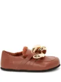 JW Anderson chunky-chain loafers - Brown