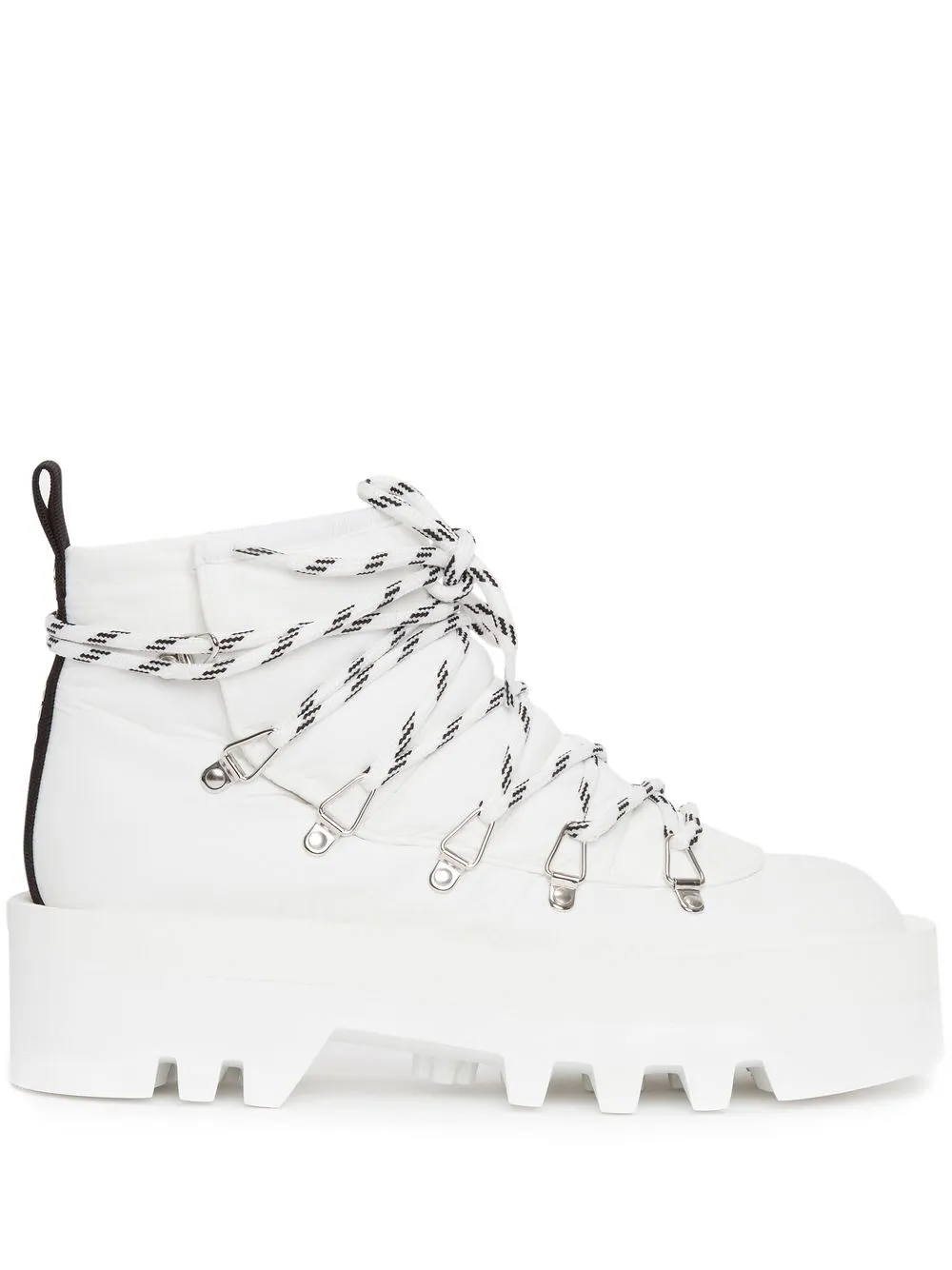 

JW Anderson botas capitonadas con agujetas - Blanco