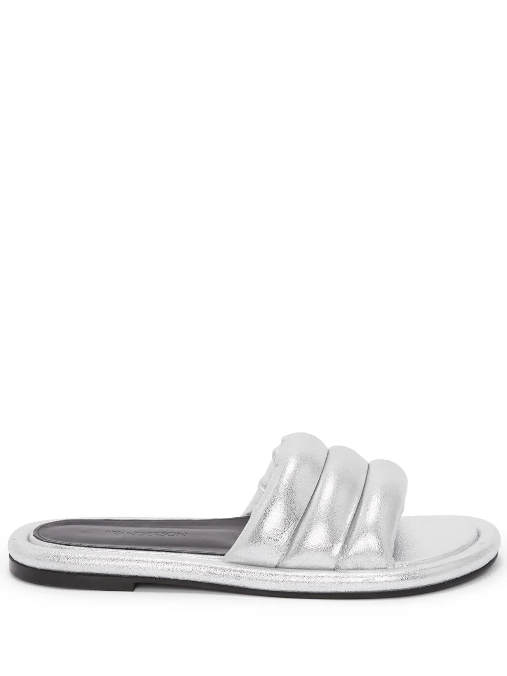 

JW Anderson leather slide sandals - Silver