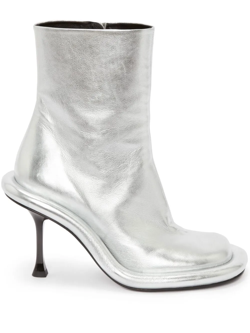 

JW Anderson Bumper leather ankle boots - Silver