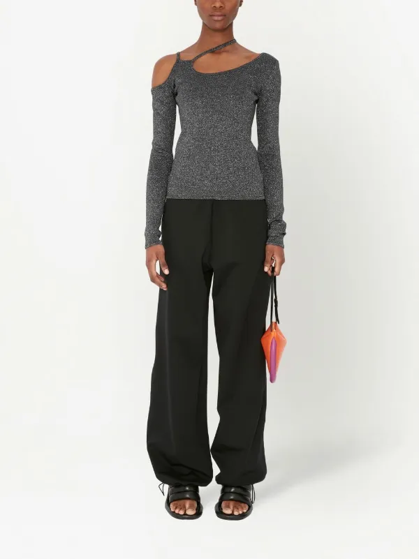 JW Anderson カットアウトトップ JW Anderson カットアウト メタリック トップ | グレー