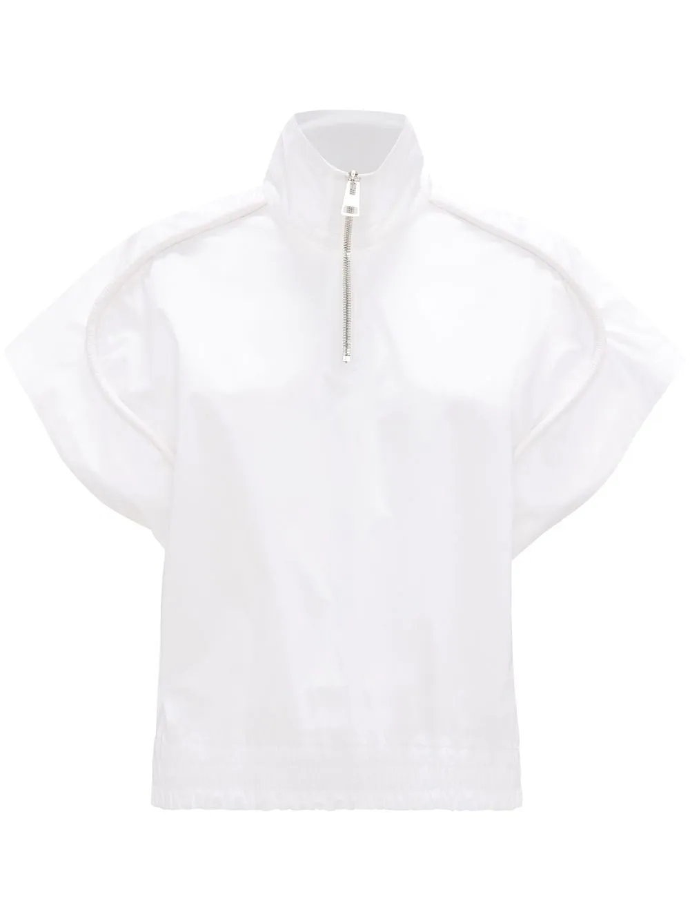 

JW Anderson half-zip short-sleeved track top - White