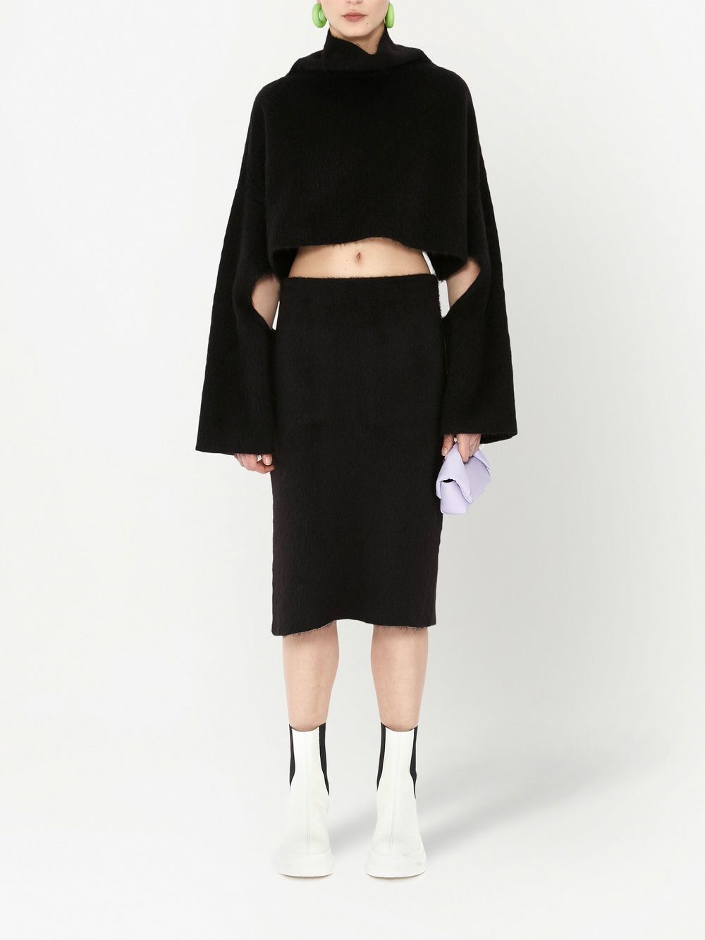 Image 2 of JW Anderson cut-out oversized cropped jumper