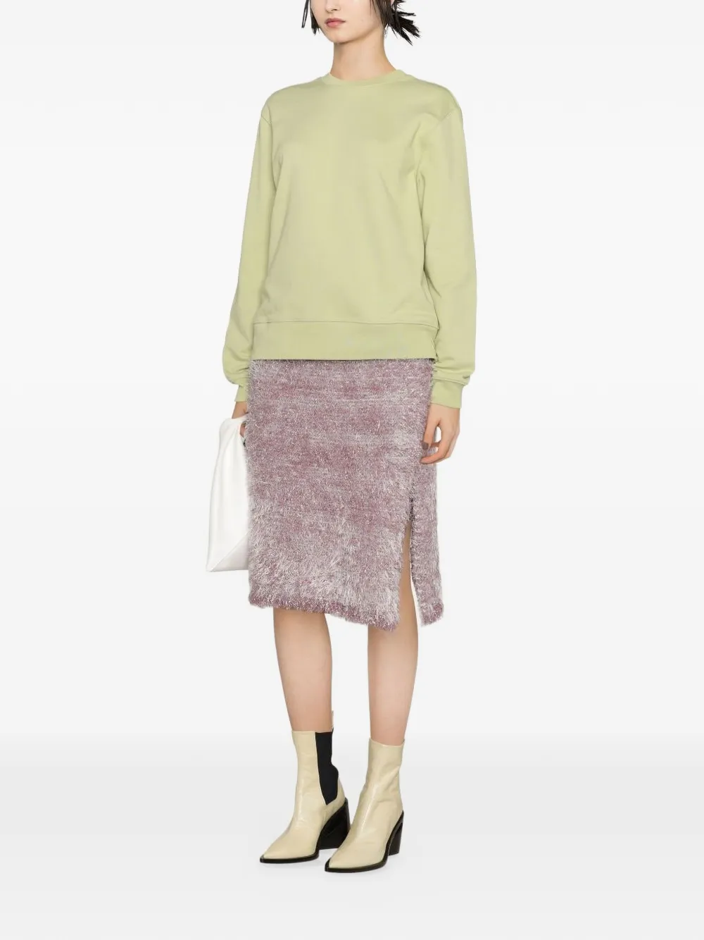  Jw Anderson Textured Midi Pencil Skirt - Pink 