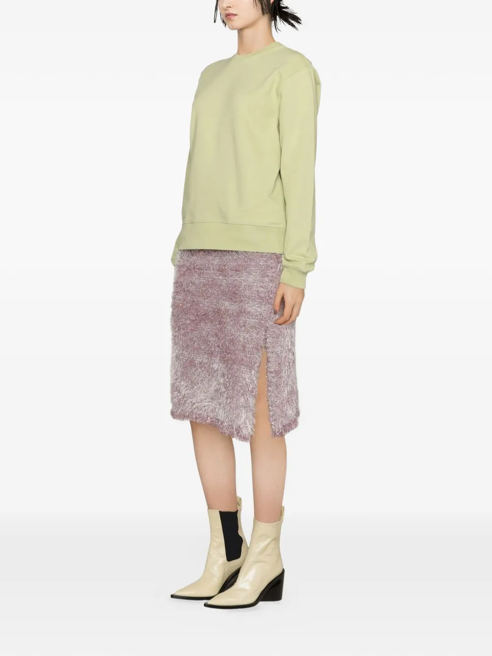  Jw Anderson Textured Midi Pencil Skirt - Pink 