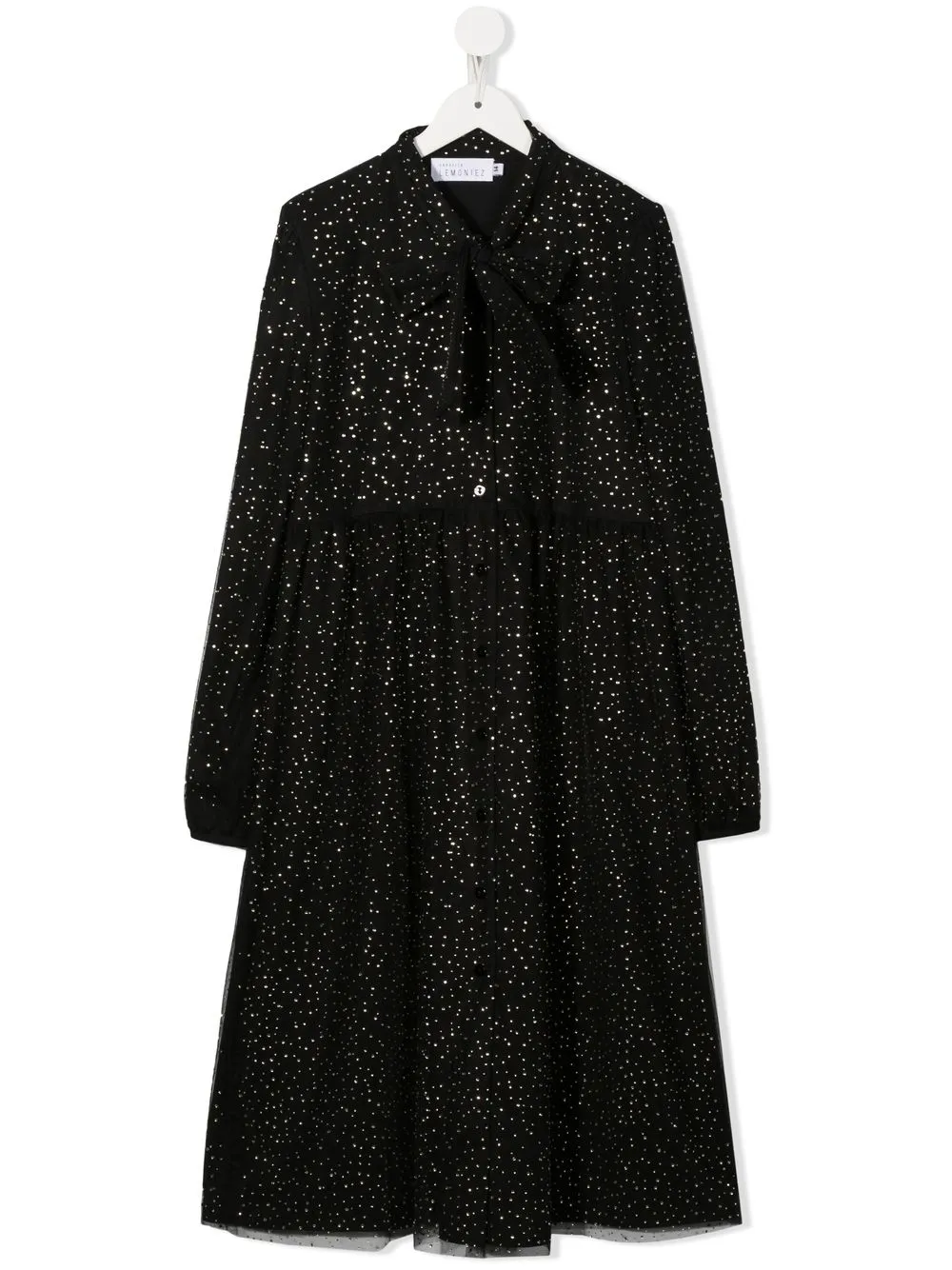 

Señorita Lemoniez Moon rhinestone dress - Black