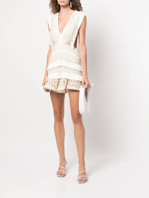 PatBO Vestido Corto Entretejido De PatBO x Alessandra Ambrosio - Farfetch