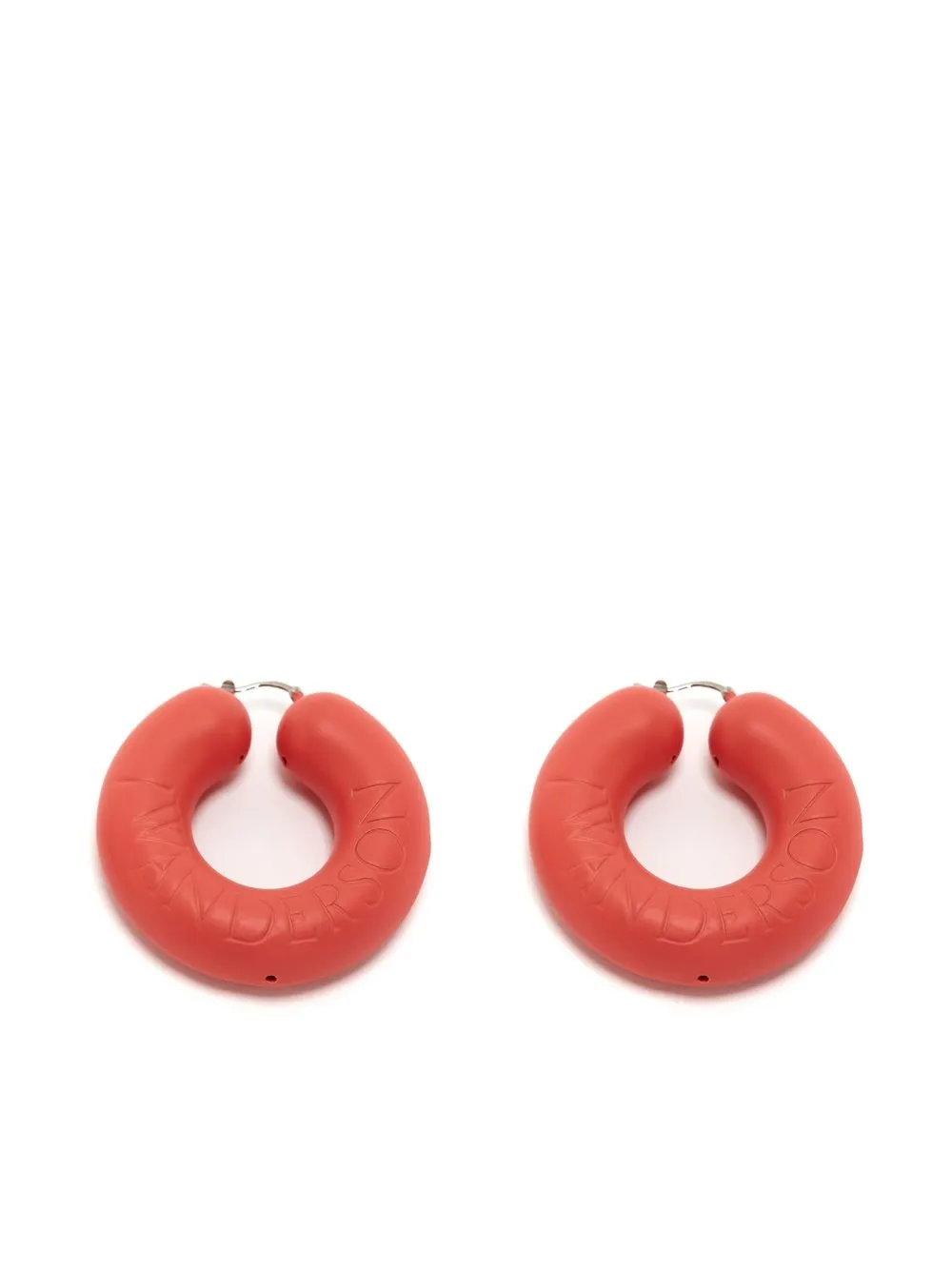 

JW Anderson Bumper hoop earrings - Orange