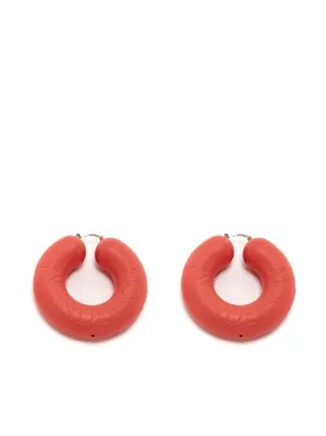 Rosso Farfetch Donna Accessori Gioielli Orecchini Orecchini a cerchio Bumper 