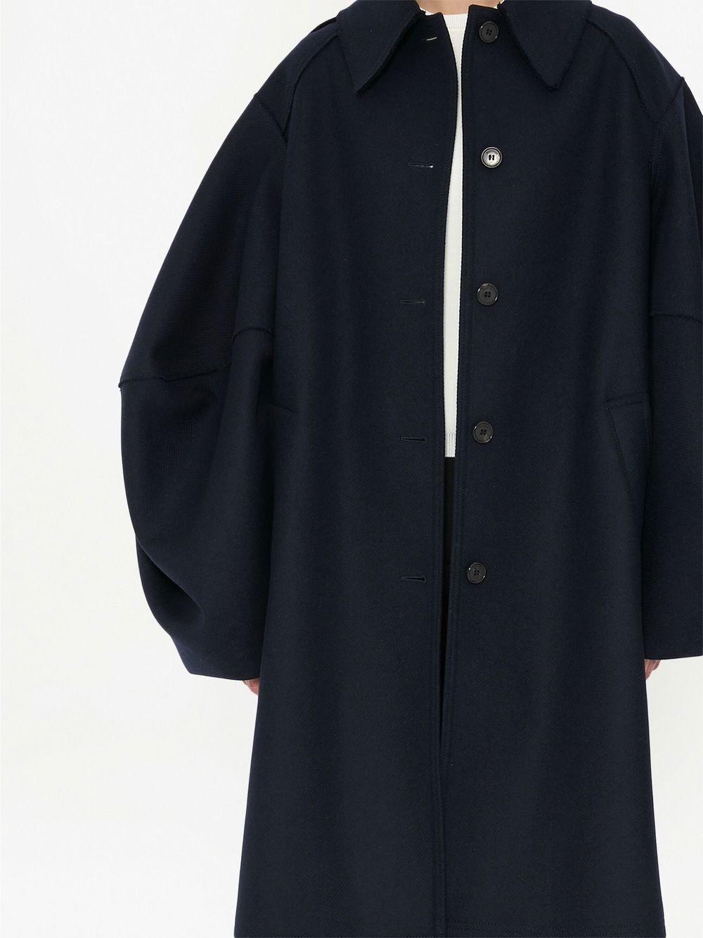 JW Anderson Balloon Sleeve wool-blend Coat - Farfetch