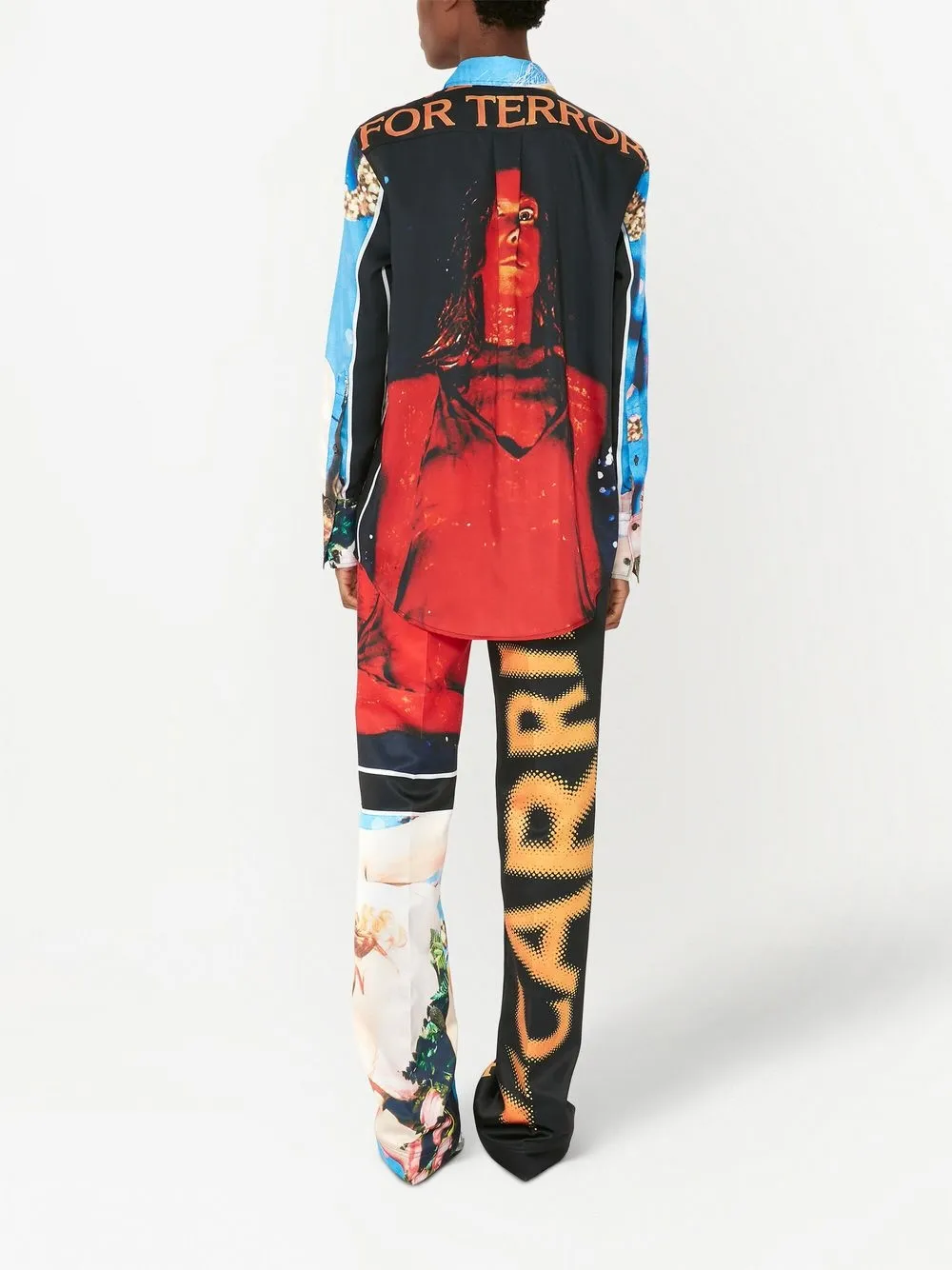 JW Anderson Carrie-print long-sleeved Shirt - Farfetch