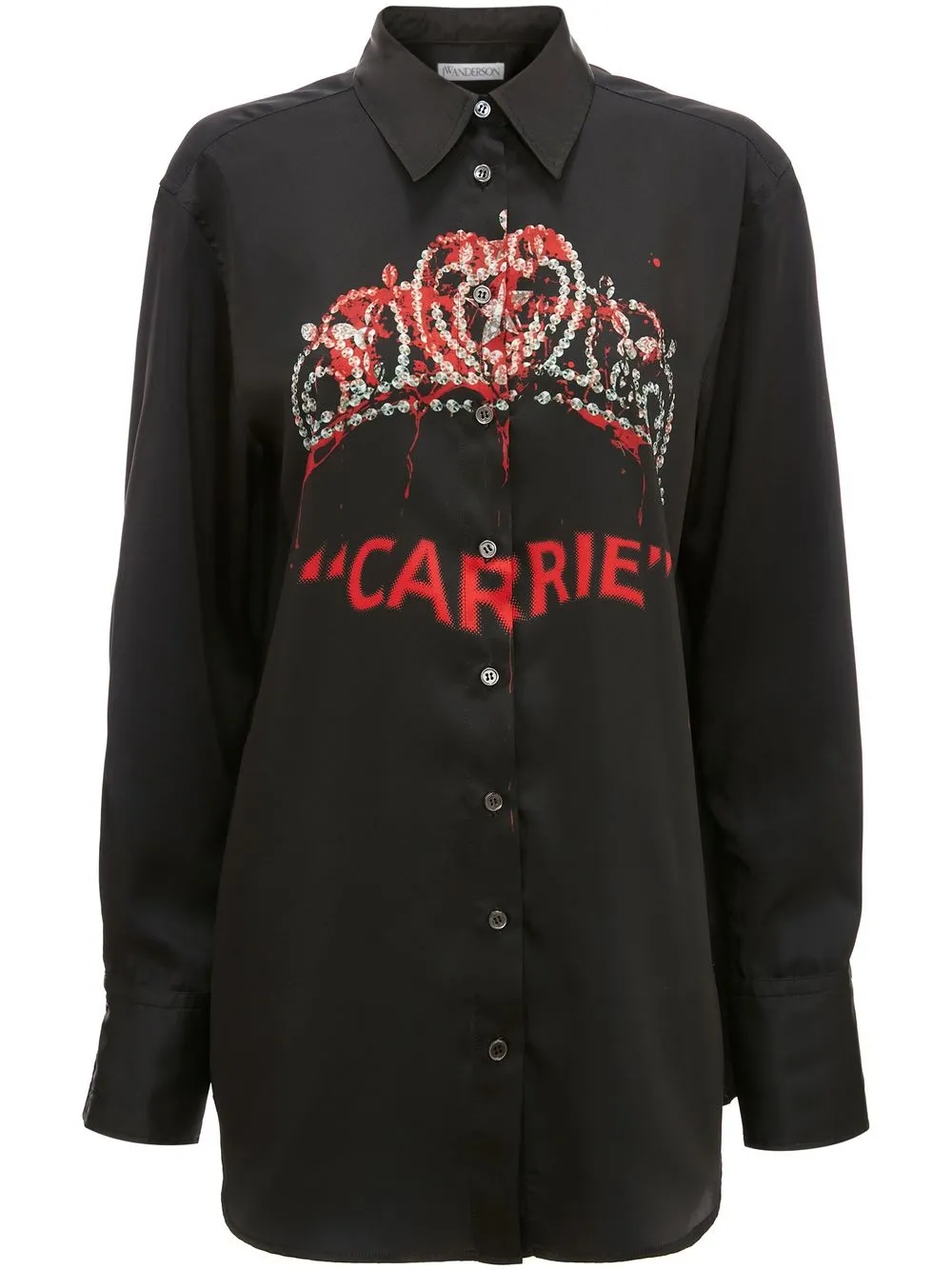 

JW Anderson camisa con estampado Carrie - Negro