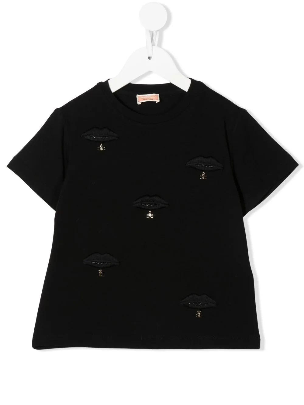 

Elisabetta Franchi La Mia Bambina playera con diseño bordado - Negro