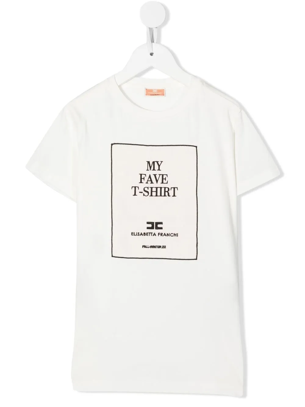 

Elisabetta Franchi La Mia Bambina playera con logo estampado - Blanco