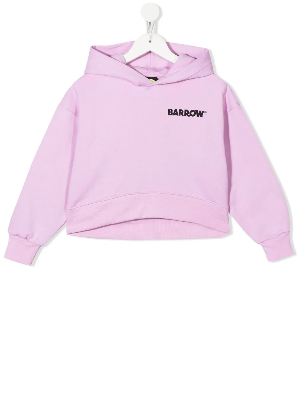 

Barrow kids hoodie corta con banda del logo - Rosado