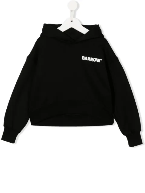 Barrow kids cropped logo hoodie