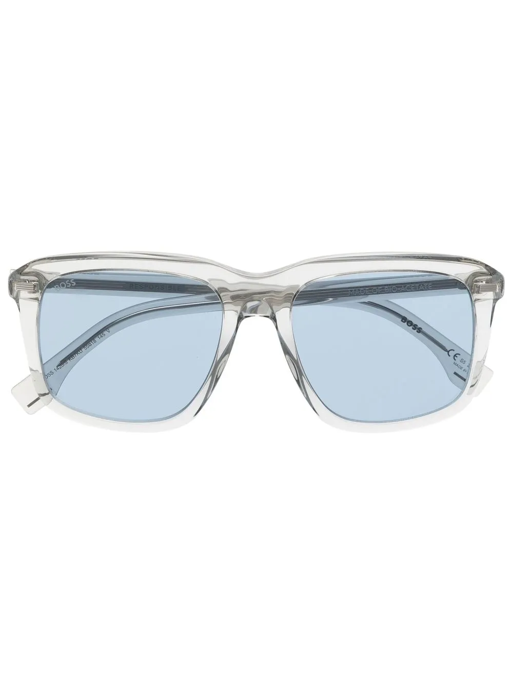 

BOSS square-frame tinted sunglasses - White