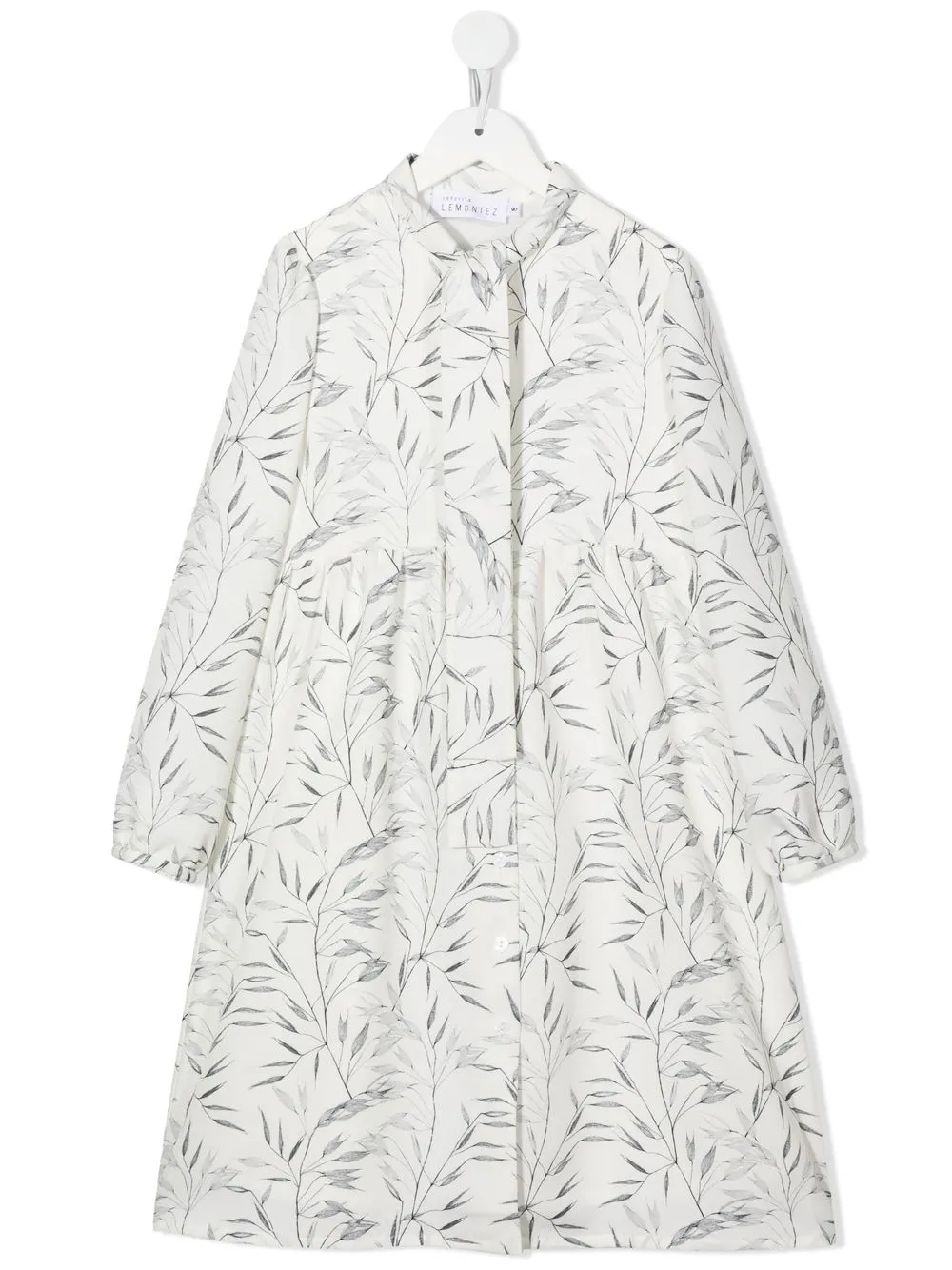 

Señorita Lemoniez vestido recto Moon floral - Blanco