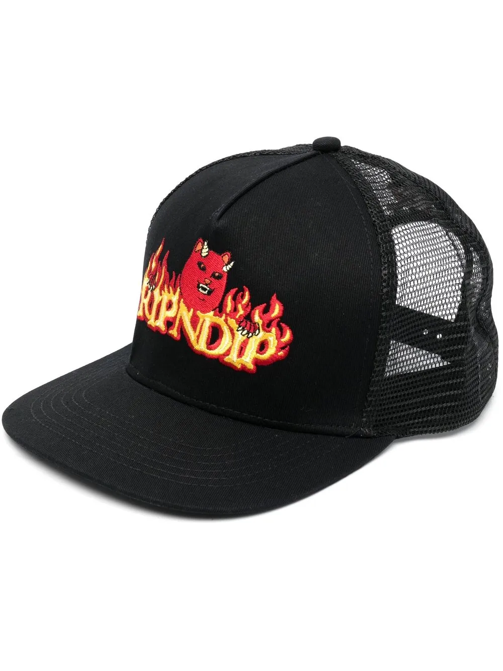 

Ripndip gorra con logo y llamas - Negro