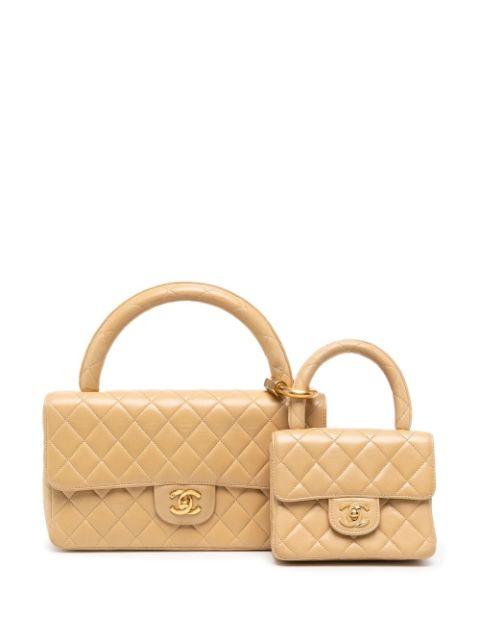 HOT SALE CHANEL 1992 Classic Flap two-piece bag set Women