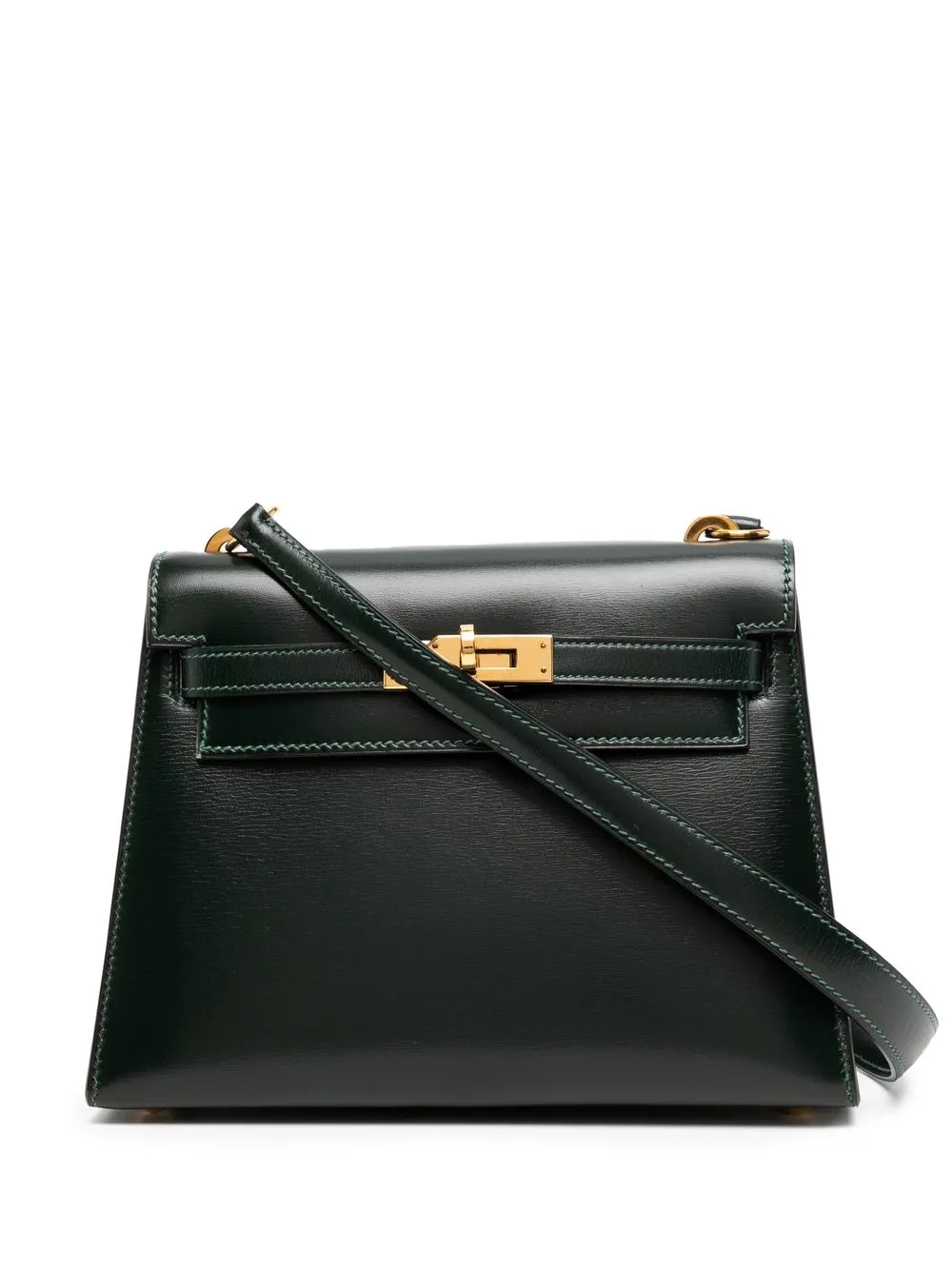 Preowned Hermes 19801990s Kelly 20 Shoulder Bag In Green ModeSens