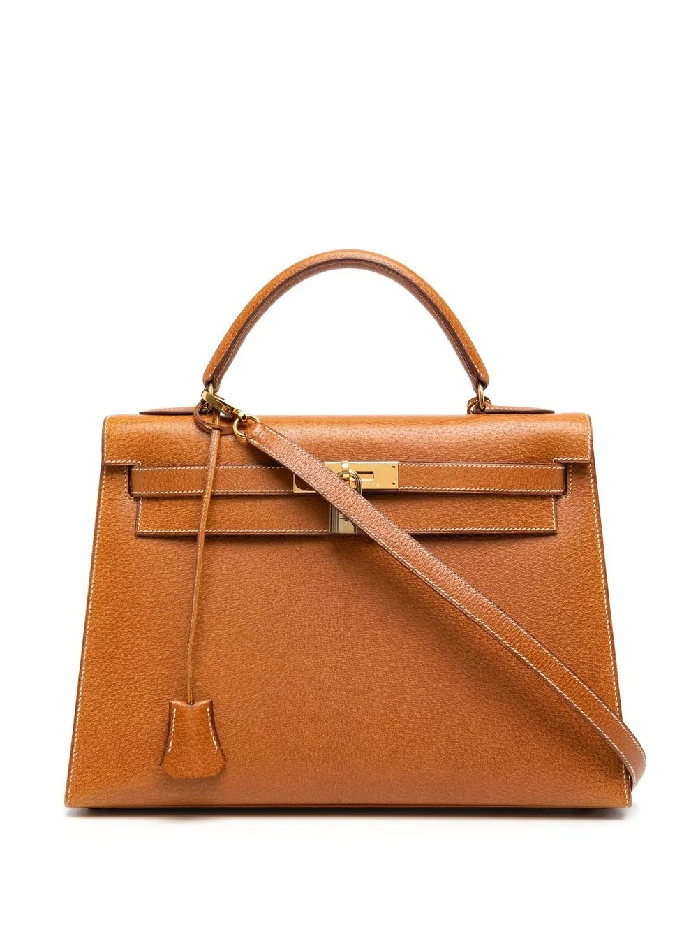 

Hermès bolsa 2way Kelly 32 Sellier 1992 pre-owned - Marrón