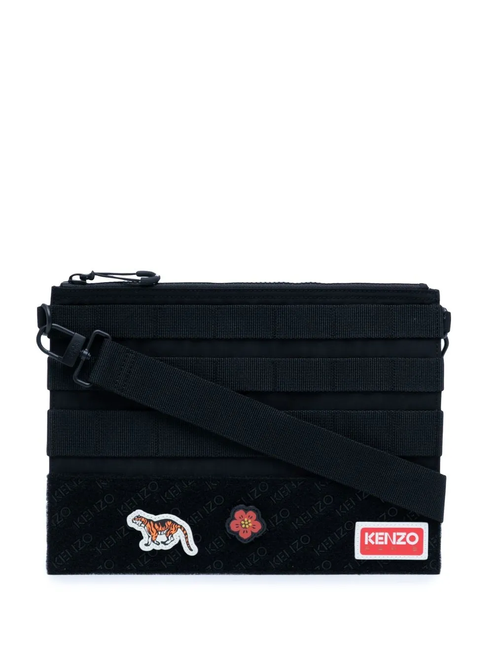 

Kenzo large Jungle messenger bag - Black