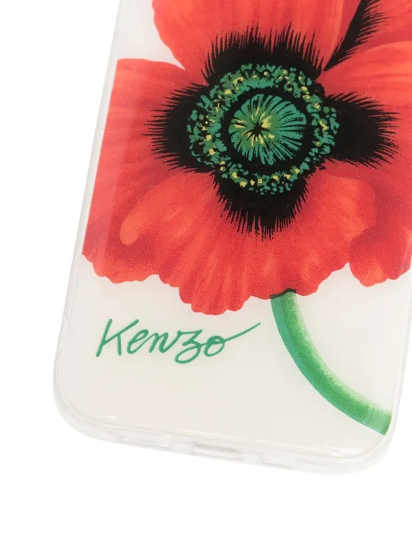 Kenzo Poppy-print iPhone 13 Max Pro Case | Red | FARFETCH
